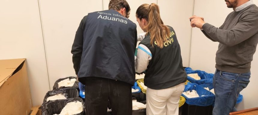Intervenida en Madrid una carga de 625 kilos de metanfetamina oculta en aceite de coco