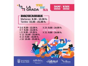 El Ayuntamiento abre La Grada como espacio de estudio durante las fiestas navideñas 2 El Ayuntamiento abre La Grada como espacio de estudio durante las fiestas navideñas - Imagen 1
