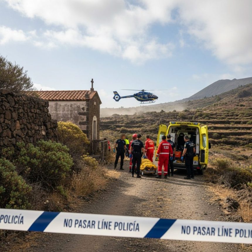 Rescatado un hombre de 86 años tras sufrir una caída en un sendero de Santiago del Teide